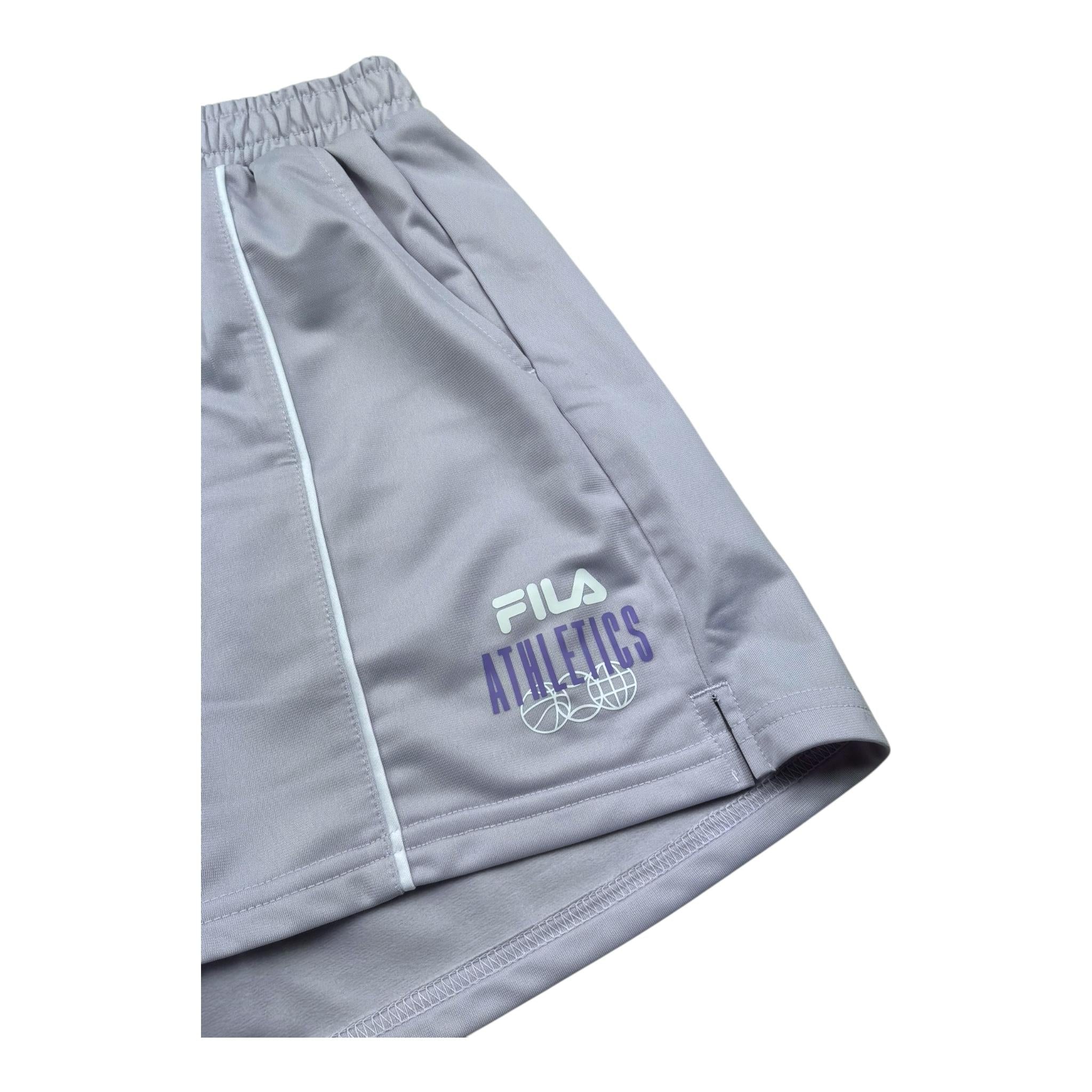 Fila Short Tinta Unita con Logo per Bambina FAT0637 LILLA FILA 