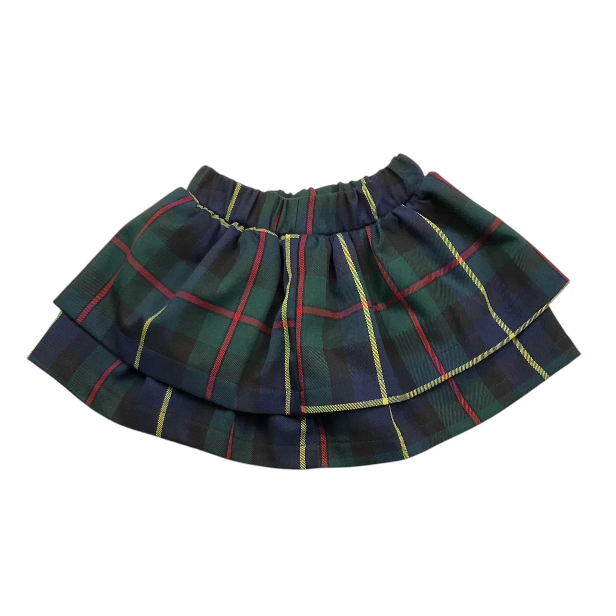 TRUSSARDI gonna tinta unita con fantasia a righe Blu per Neonata TIA25213GO BLU TRUSSARDI 