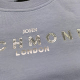 JOHN RICHMOND felpa tinta unita girocollo con stampa Azzurro per Neonata RGA24053FEXXX AZZURRO JOHN RICHMOND 