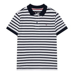 Tommy Hilfiger Polo Mezza Manica Fantasia A Righe per Bambino KB0KB09103 BIANCO/BLU TOMMY HILFIGER 