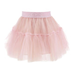 Monnalisa Gonna Tinta Unita con Tulle per Bambina 17EGONX ROSA MONNALISA 