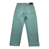 Never Too Jeans Tinta Unita Con Girovita Regolabile Verde Per Bambino
