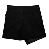 Gaelle Short Tinta Unita con Elastico In Vita Nero per Bambina