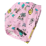 Barrow Kids Short Tinta Unita Con Stampe In Contrasto Rosa Per Bambina