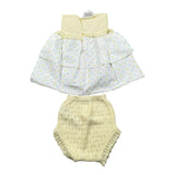 Paz Rodriguez Completo 2 Pezzi Camicia-Coulotte per Neonata 027122294 BIANCO/GIALLO PAZ RODRIGUEZ 