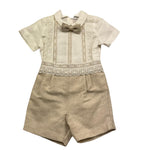 Pontoporponto Completo 2 Pezzi Camicia-Bermuda per Neonato 6135 BIANCO/BEIGE PONTOPORPONTO 