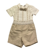 Pontoporponto Completo 2 Pezzi Camicia-Bermuda per Neonato 6135 BIANCO/BEIGE PONTOPORPONTO 