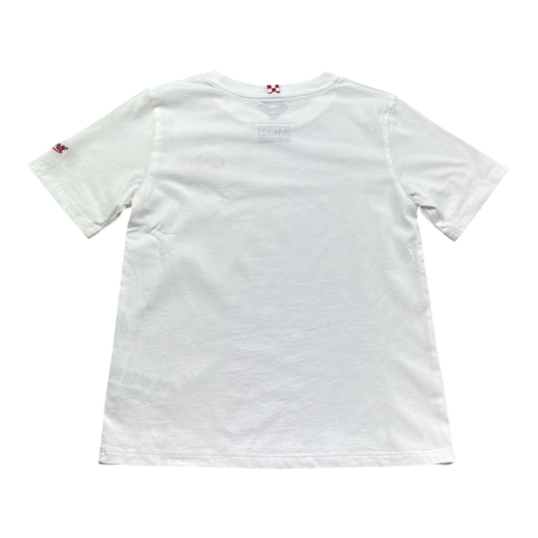 Saint Barth T-Shirt Girocollo Tinta Unita con Stampa per Bambino 00841L BIANCO SAINT BARTH 