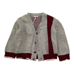 LE BEBE' cardigan tinta unita con contrasti Grigio per Neonato LBB5159 GRIGIO LE BEBE' 