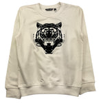 ANTONY MORATO felpa chiusa girocollo tinta unita con stampa tigre Bianco per Bambino FL0050202 BIANCO ANTONY MORATO 