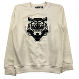 ANTONY MORATO felpa chiusa girocollo tinta unita con stampa tigre Bianco per Bambino FL0050202 BIANCO ANTONY MORATO 