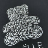 Gaelle Abito T-Shirt tinta unita con Brillantini Nero per Bambina 2746V00529 NERO GAELLE 