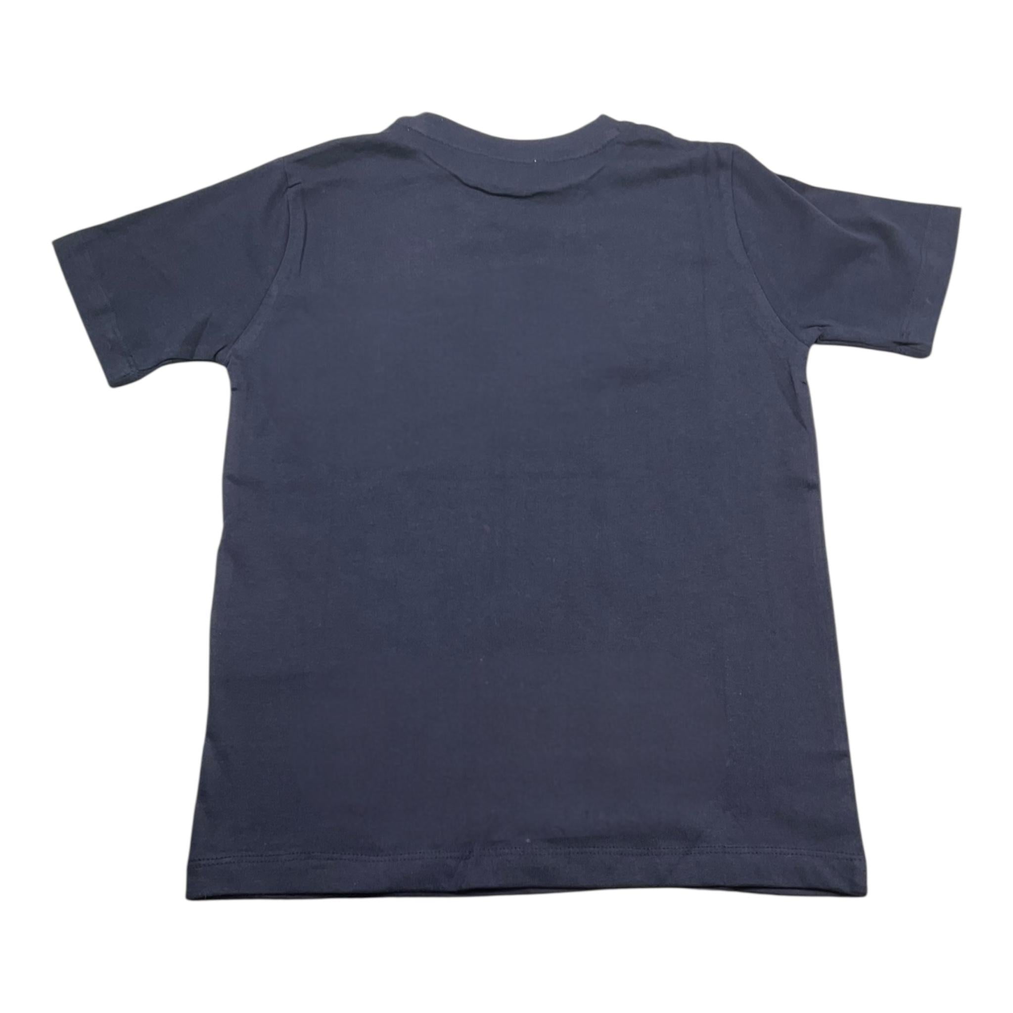 Cesare Paciotti T-Shirt Girocollo Tinta Unita con Stampa per Bambino TSP5111BJ BLU CESARE PACIOTTI 