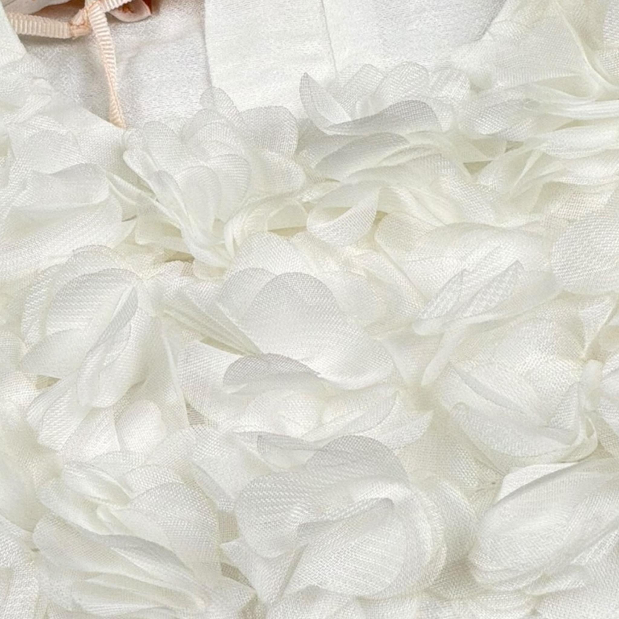 Please Abito Giromanica Tinta Unita con Tulle per Bambina AB36370G73J BIANCO PLEASE 