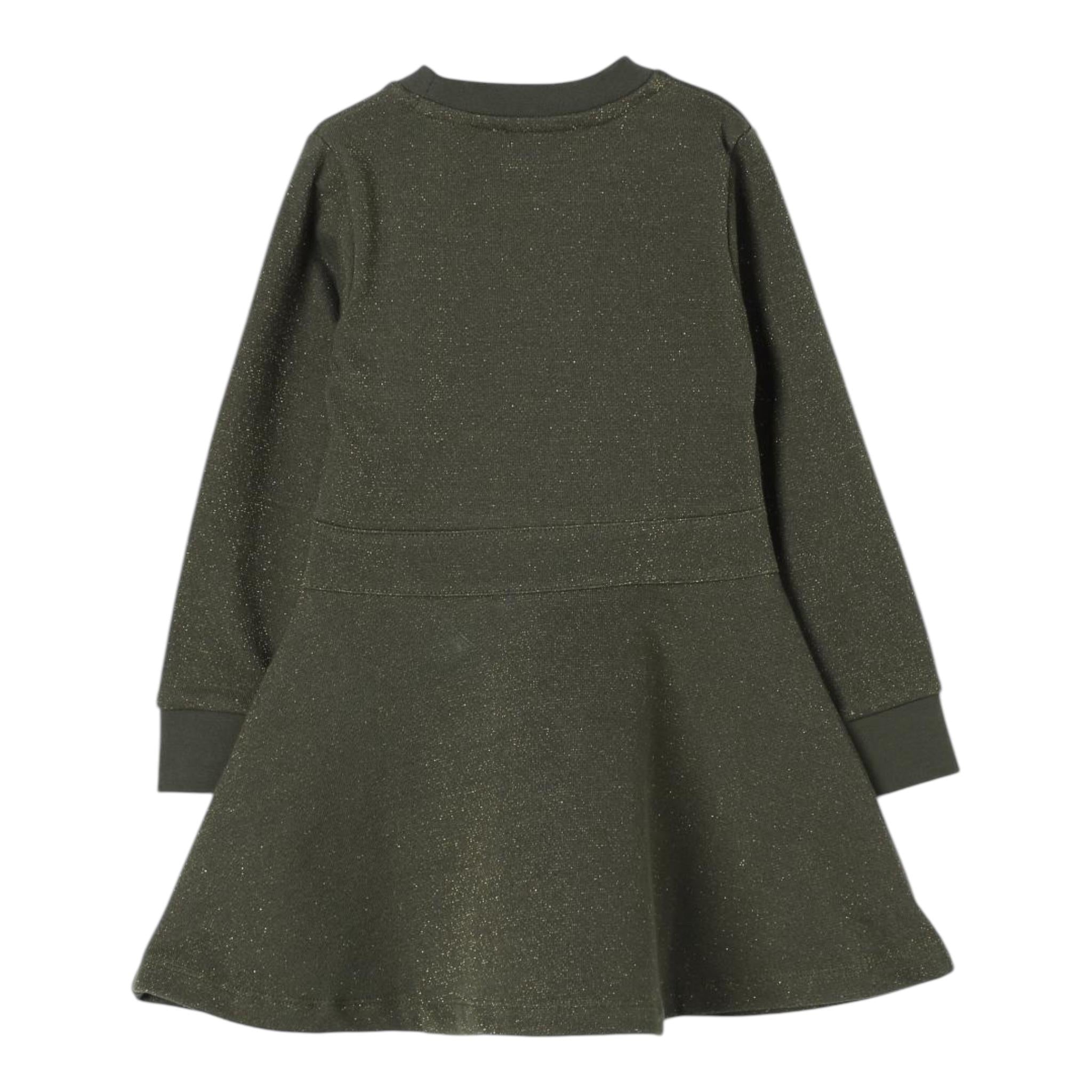 MICHAEL KORS abito girocollo tinta unita con sampa Verde per Bambina R30166 VERDE MICHAEL KORS 