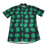 Louis Dieudonne' Camicia Tinta Unita Mezza Manica con Fantasia per Bambino LD01 NERO/VERDE LOUIS DIEUDONNE' 