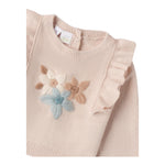 I DO maglia girocollo tinta unita Rosa per Neonata 4A263 ROSA I DO 