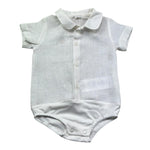 Le Bebe Camicia Body Mezza Manica Tinta Unita per Neonato LBB5321 BIANCO LE BEBE 
