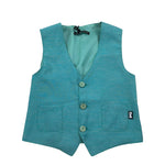 Daniele Alessandrini Gilet Tinta Unita con Bottoni per Bambino 1296B00018J VERDE DANIELE ALESSANDRINI 