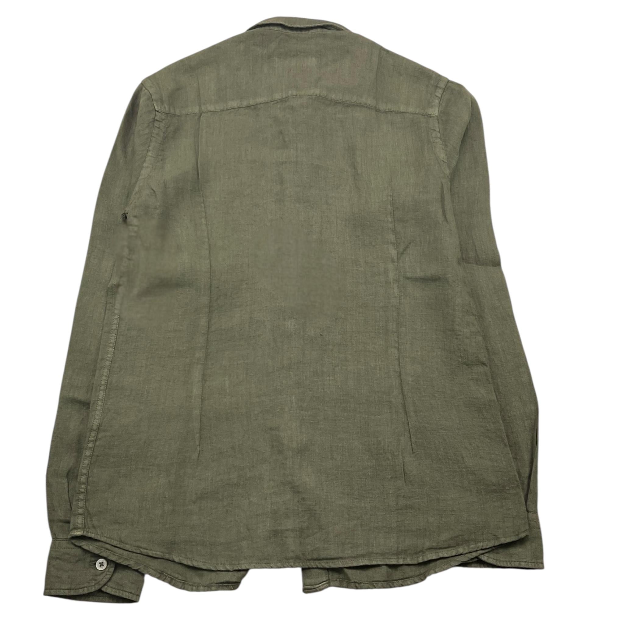 Paolo Pecora Camicia Manica Lunga Tinta Unita per Bambino PP4032 VERDE PAOLO PECORA 