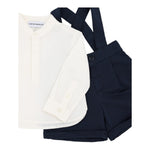 Emporio Armani Completo 2 Pezzi Camicia-Bermuda Bicolore per Neonato EB000178 BIANCO/BLU EMPORIO ARMANI 