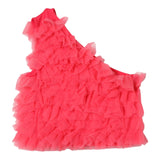 Twinset Top Tinta Unita Con Tulle Fuxia Per Bambina