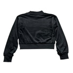 Juicy Couture Felpa In Velluto Girocollo Tinta Unita per Bambina JBX6673 NERO JUICY COUTURE 