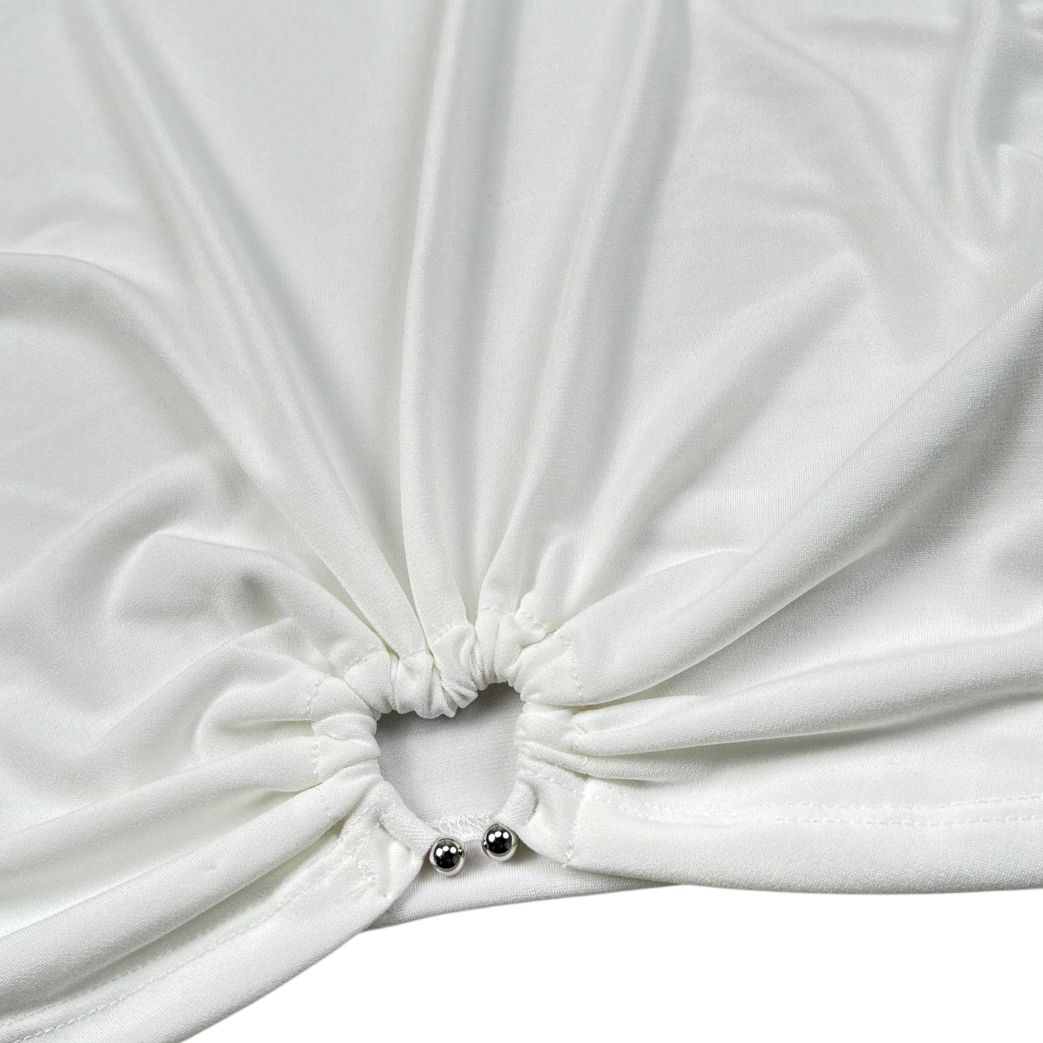 Lu Lu By Miss Grant Top Tinta Unita Mezza Manica per Bambina LL3622 BIANCO LU LU BY MISS GRANT 