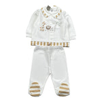 Marlu' Completo 2 Pezzi Maglia-Ghettina per Neonato EL5051 BIANCO MARLU' 