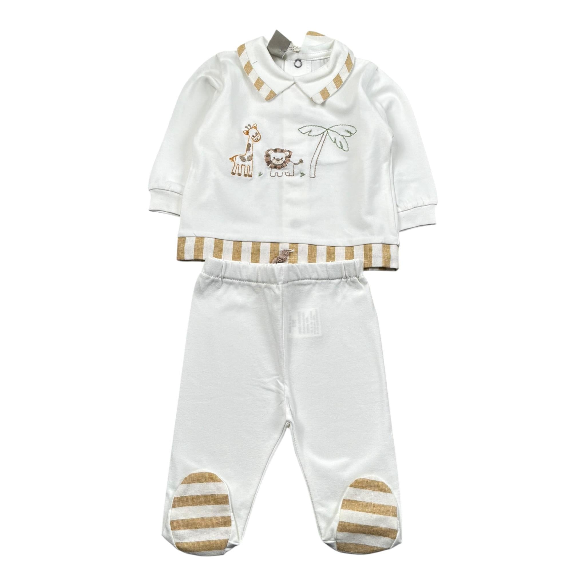 Marlu' Completo 2 Pezzi Maglia-Ghettina per Neonato EL5051 BIANCO MARLU' 