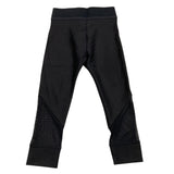 Burberry Leggins Tinta Unita Con Trasparenza Nero Per Bambina