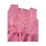 A' La Page Abito Giromanica Tinta Unita con Fiocchi per Bambina VANIGLIA ROSA A' LA PAGE 