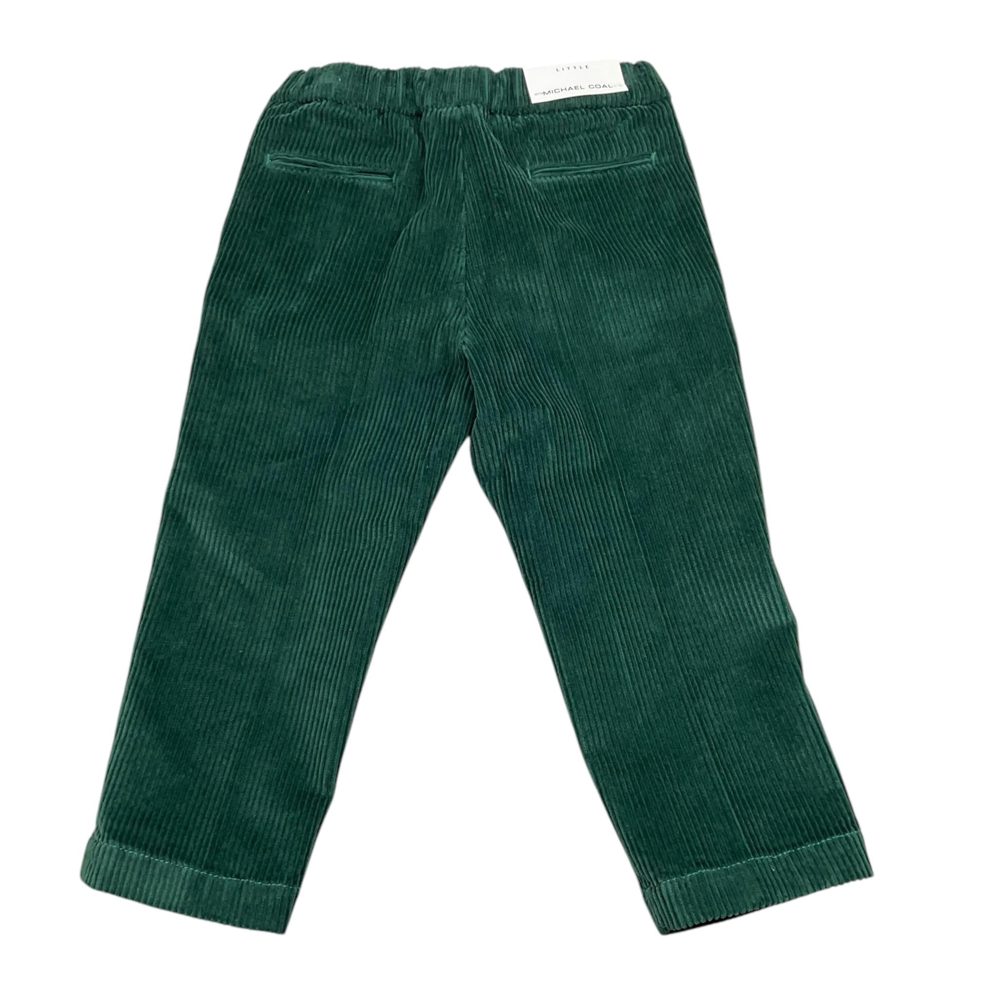 MICHAEL COAL pantalone tinta unita a costine Verde per Neonato 020171N VERDE MICHAEL COAL 