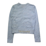 Trussardi Cardigan Tinta Unita con Logo per Bambino TGP26044CD AZZURRO TRUSSARDI 