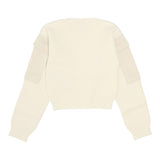 LIU JO maglia girocollo tinta unita con tasche alle maniche Panna per Bambina GF4215XX PANNA LIU JO 