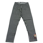 Monnalisa Leggins Fantasia Quadri per Bambina 119411X NERO MONNALISA 