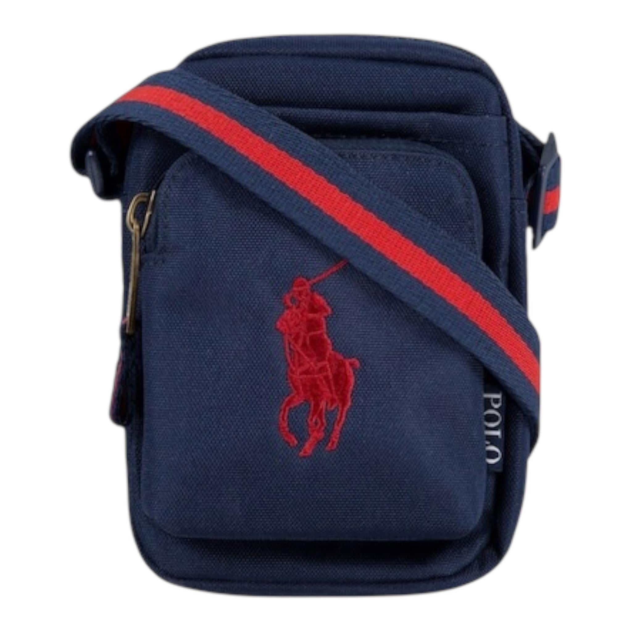 Ralph Lauren Borsello Tinta Unita con Logo per Bambino 9AR011 BLU RALPH LAUREN 