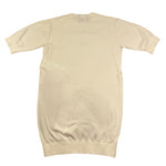 Pinko Abito Mezza Manica Tinta Unita con Logo per Bambina KFAB012 PANNA PINKO 