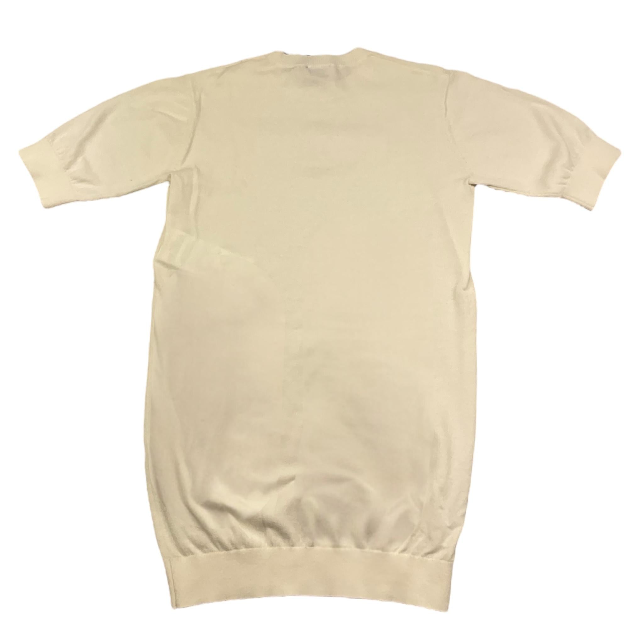 Pinko Abito Mezza Manica Tinta Unita con Logo per Bambina KFAB012 PANNA PINKO 