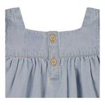 Levi'S Set Abito In Denim-Coulotte Tinta Unita per Neonata 1EK145 AZZURRO LEVI'S 