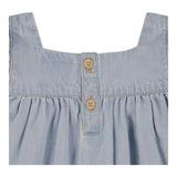 Levi'S Set Abito In Denim-Coulotte Tinta Unita per Neonata 1EK145 AZZURRO LEVI'S 