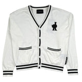 John Richmond Cardigan Tinta Unita Scollo A V per Bambino RBP26085CD BIANCO JOHN RICHMOND 
