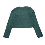 LIU JO maglia tinta unita con scollo a v Verde per Bambina GF3104 VERDE LIU JO 