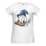 Monnalisa T-Shirt Girocollo Tinta Unita con Brillantini per Bambina 191603S4 BIANCO MONNALISA 