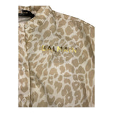 Balmain Camicia Mezza Manica Fantasia Maculata Bianco/Beige Per Bambina