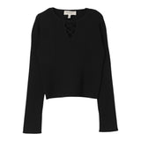 TWINSET shirt tinta unita con scollo Nero per Bambina 242GJ3191X NERO TWINSET 