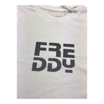 Freddy T-Shirt Girocollo Tinta Unita con Logo per Bambina FR1950 BIANCO FREDDY 