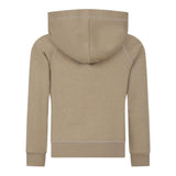 DSQUARED2 felpa chiusa con cappuccio tinta unita con logo Beige per Bambino DQ1954 BEIGE DSQUARED2 
