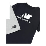 New Balance Completo 2 Pezzo T-Shirt-Bermuda Bicolore per Bambino LAKB0103X NERO/GRIGIO NEW BALANCE 