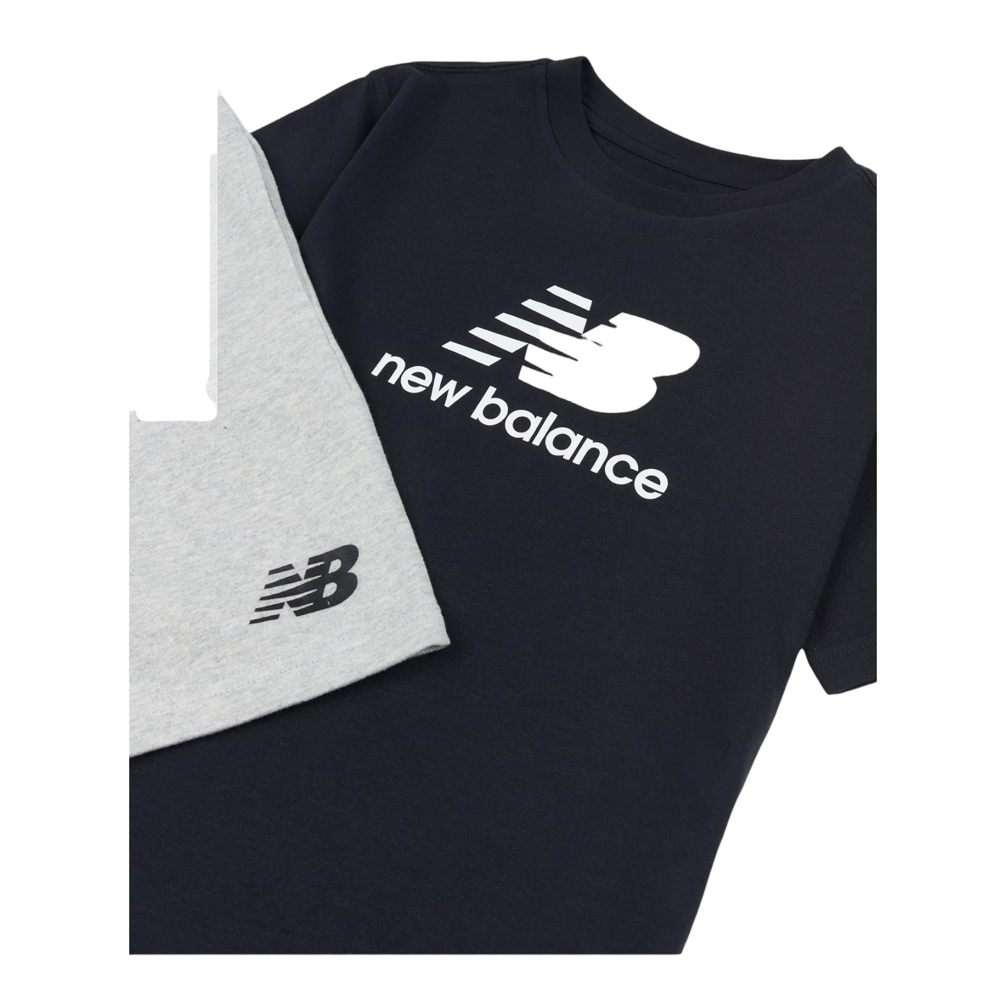 New Balance Completo 2 Pezzo T-Shirt-Bermuda Bicolore per Bambino LAKB0103X NERO/GRIGIO NEW BALANCE 